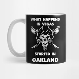 What happens in Vegas started in Oakland Christmas Mug